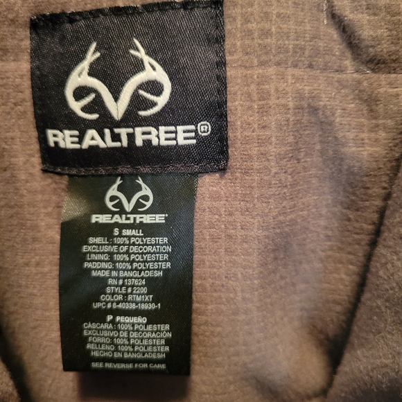 Mens Realtree Max-1 XT Hunting Camo Camoflauge Coat S Small - Picture 3 of 5
